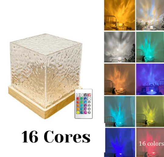 Luminária Relaxy - Cubo de luz colorida para decoração de ambientes