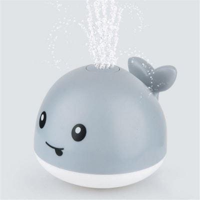 Brinquedo Interativo para Bebê Baleia Pisca Cores Jato D'Água
